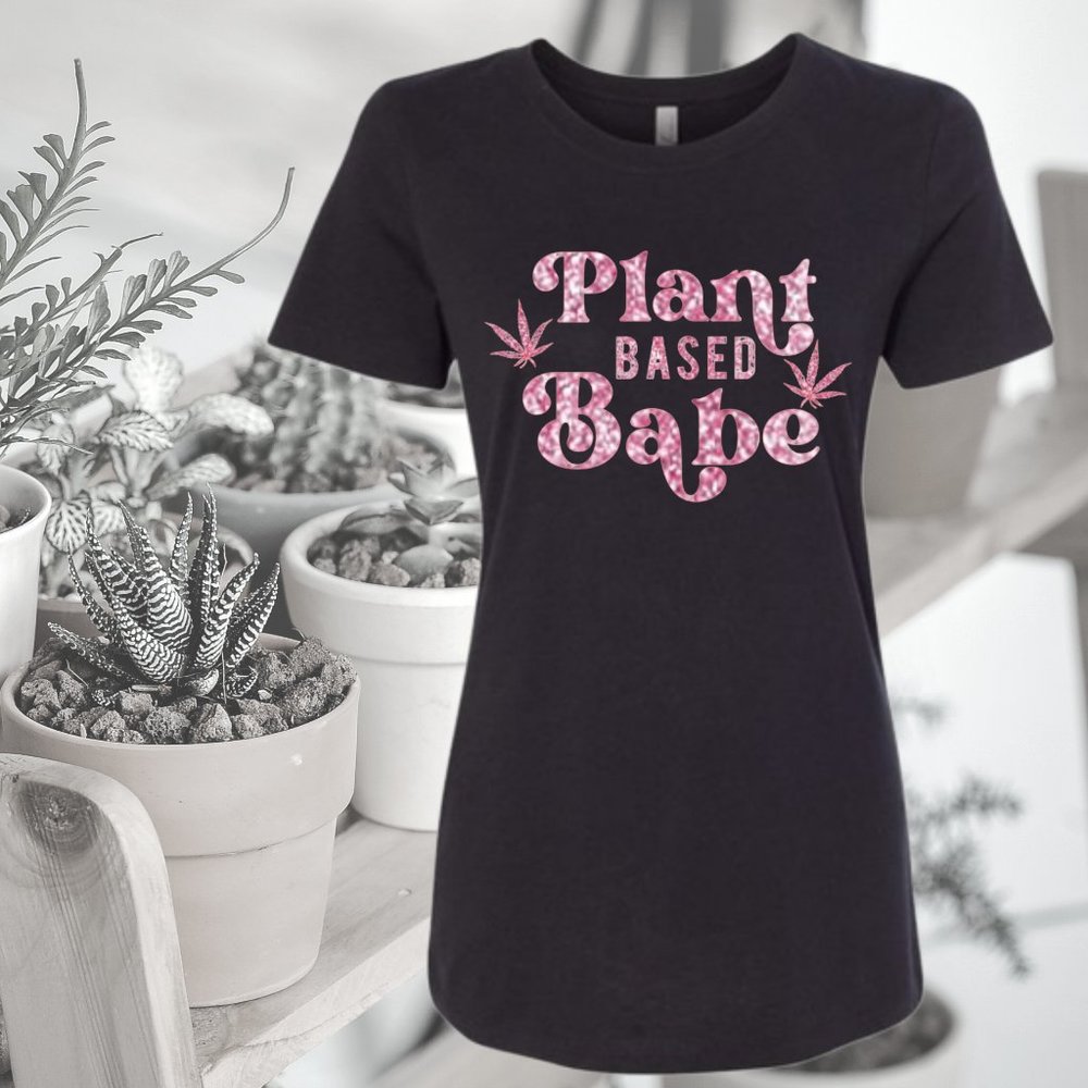 Plant Based Babe Uni-Sex Cannabis 420 Soft Style T-shirt